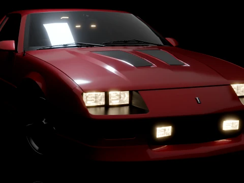 Chevrolet Camaro Iroc-Z Hx7cheW Modelo 3D