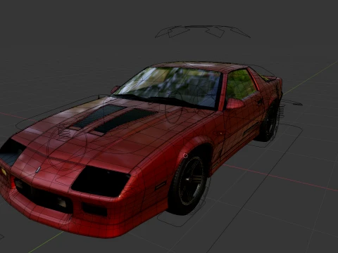 Chevrolet Camaro Iroc-Z Hx7cheW 3D Model