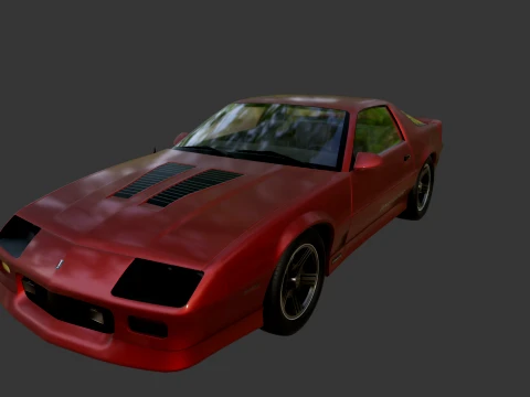 Chevrolet Camaro Iroc-Z Hx7cheW 3D Model