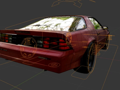 Chevrolet Camaro Iroc-Z Hx7cheW 3D Model