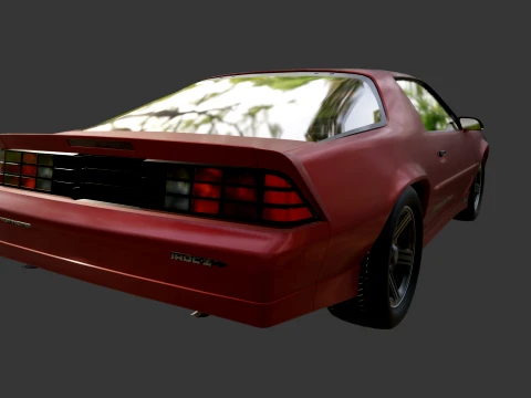 Chevrolet Camaro Iroc-Z Hx7cheW 3D Model