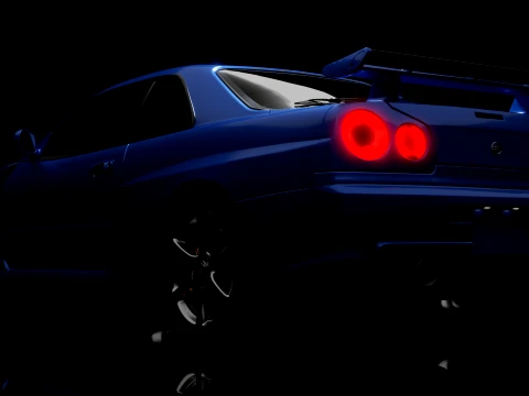 Nissan Skyline GT-R R34 Modello 3D
