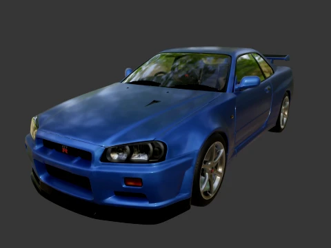 Nissan Skyline GT-R R34 Modello 3D