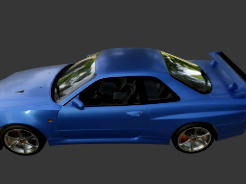 Nissan Skyline GT-R R34 Modello 3D