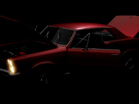 Pontiac LeMans GTO 1965 3D Model