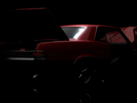 Pontiac LeMans GTO 1965 3D Model
