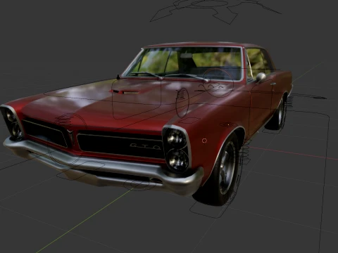 Pontiac LeMans GTO 1965 3D Model
