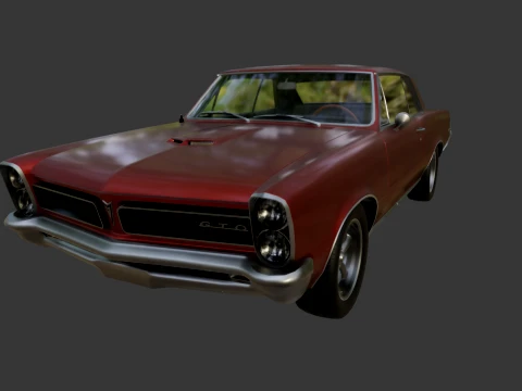 Pontiac LeMans GTO 1965 3D Model