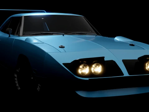 Plymouth Superbird 1970 3D Model