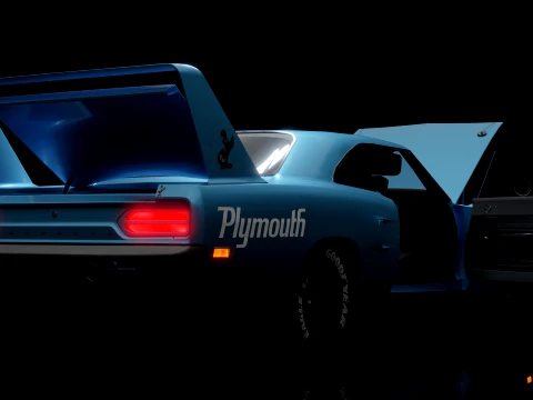 Plymouth Superbird 1970 3D Model