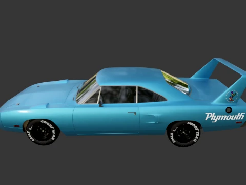 Plymouth Superbird 1970 3D Model