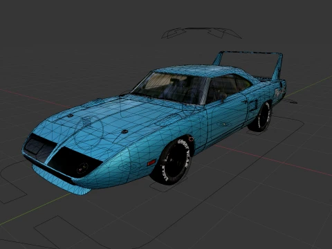 Plymouth Superbird 1970 3D Model