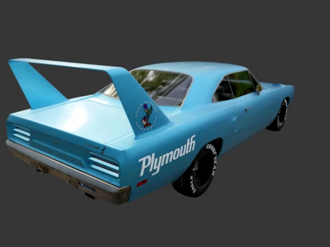 Plymouth Superbird 1970 3D Model