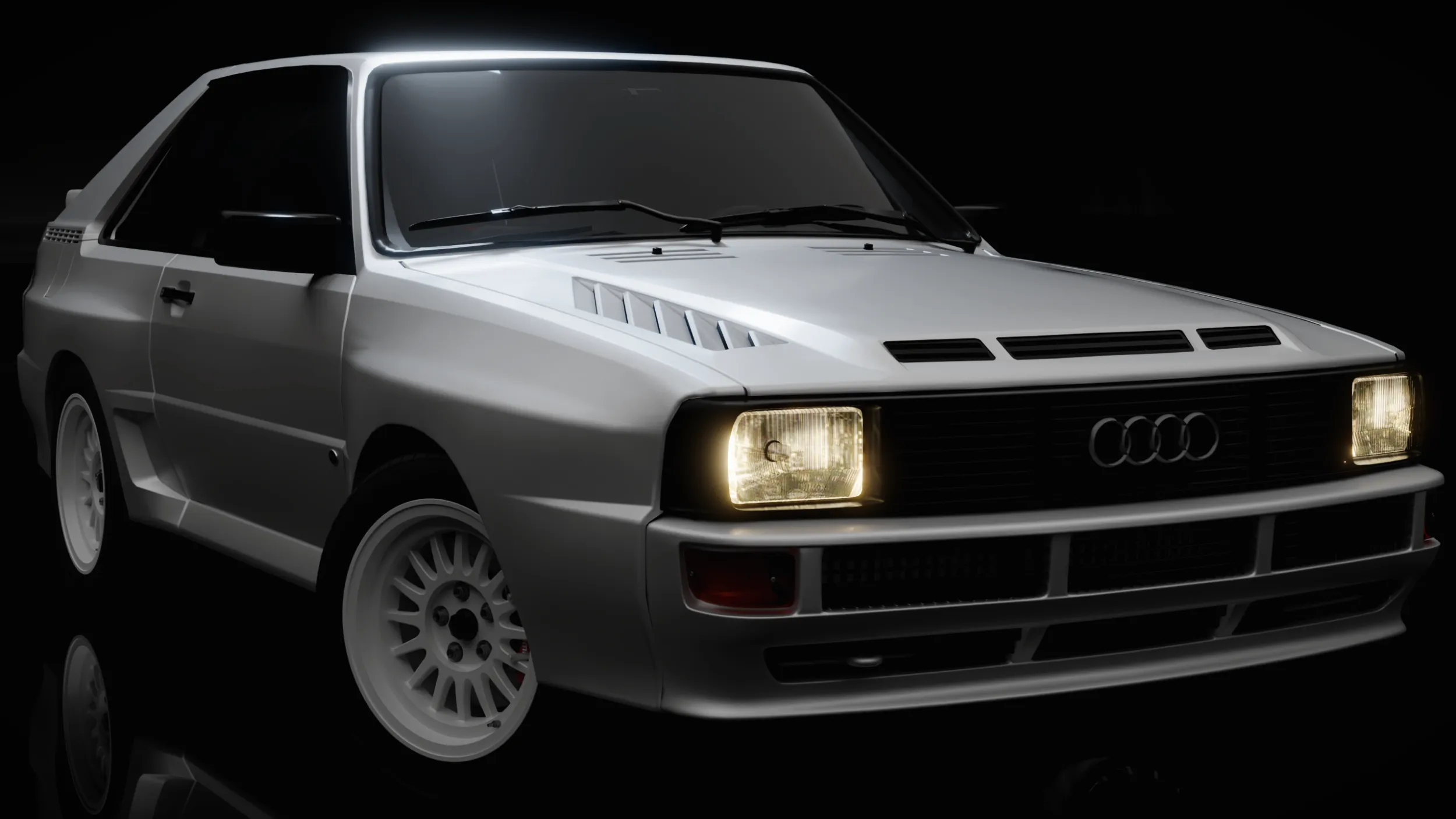 Audi Quattro 3D Model .c4d .max .obj .3ds .fbx .stl .blend 