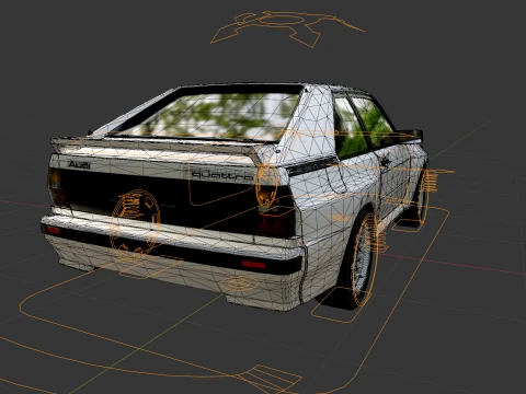 Audi Quattro 3D Model