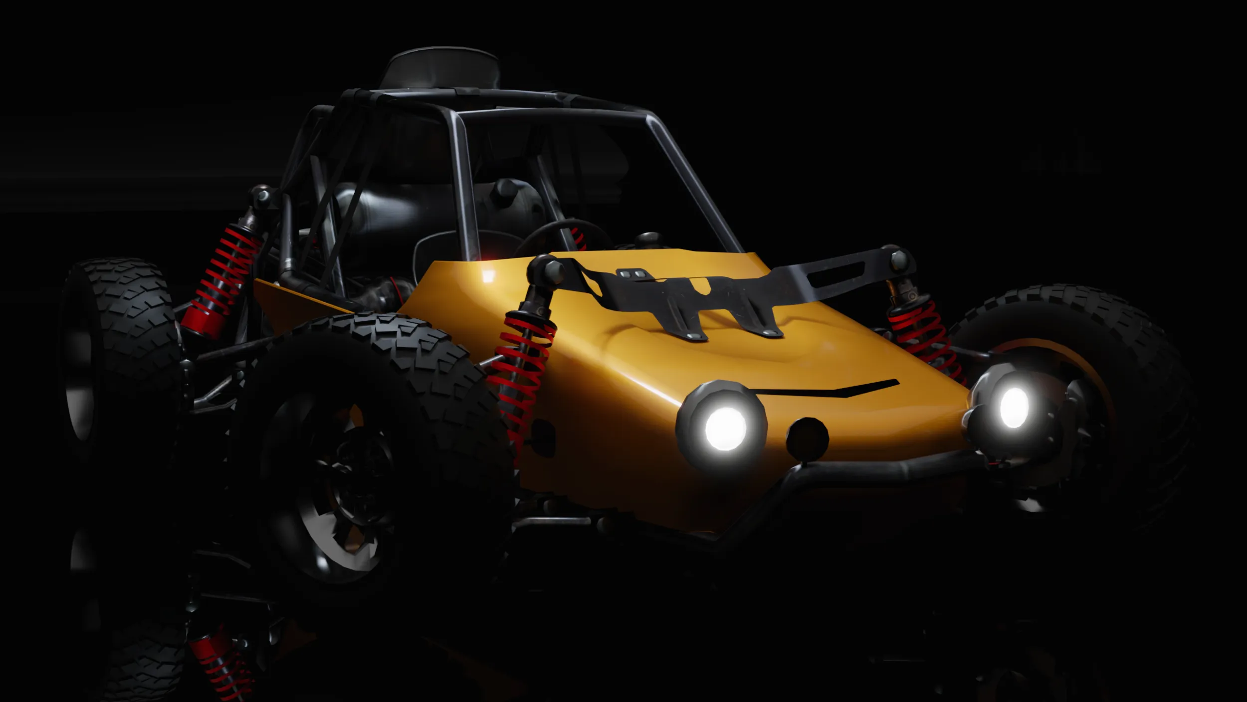 PUBG Buggy 3D Model .c4d .max .obj .3ds .fbx .stl .blend 