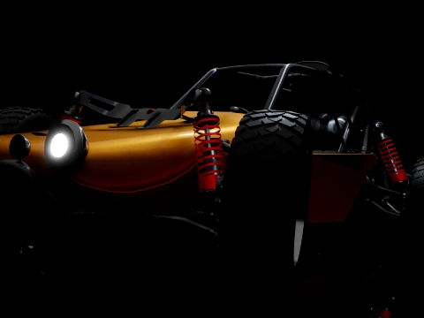 PUBG Buggy 3D Model