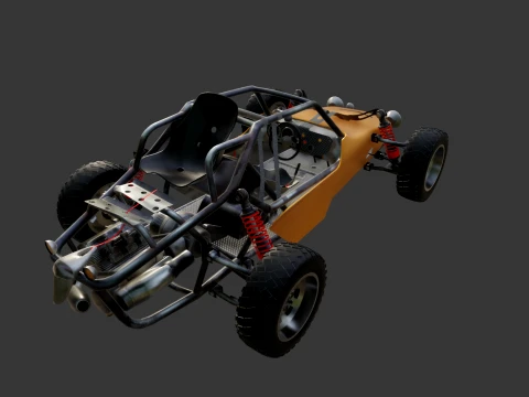PUBG Buggy 3D Model