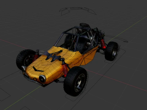 PUBG Buggy 3D Model