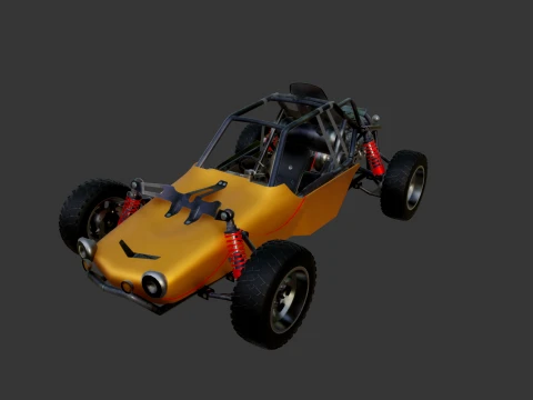 PUBG Buggy 3D Model