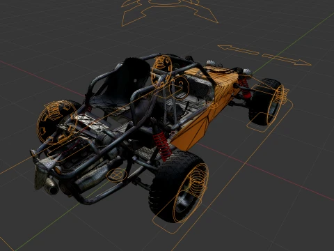 PUBG Buggy 3D Model