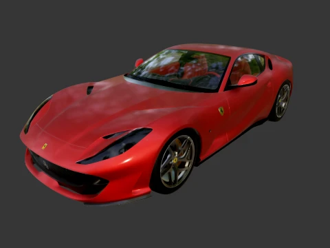 페라리 812 슈퍼패스트 3D 모델