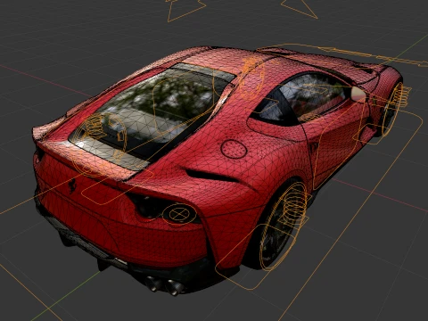 페라리 812 슈퍼패스트 3D 모델