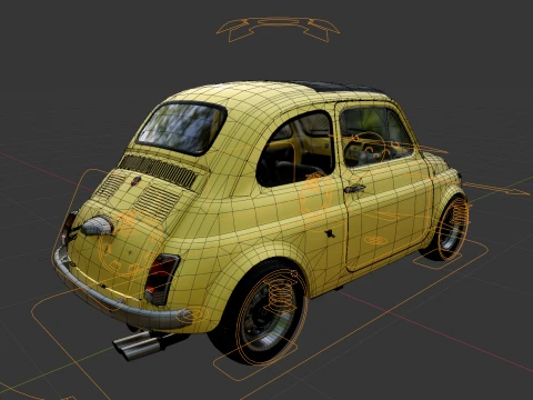 Abarth 595 Esseesse 3D Model