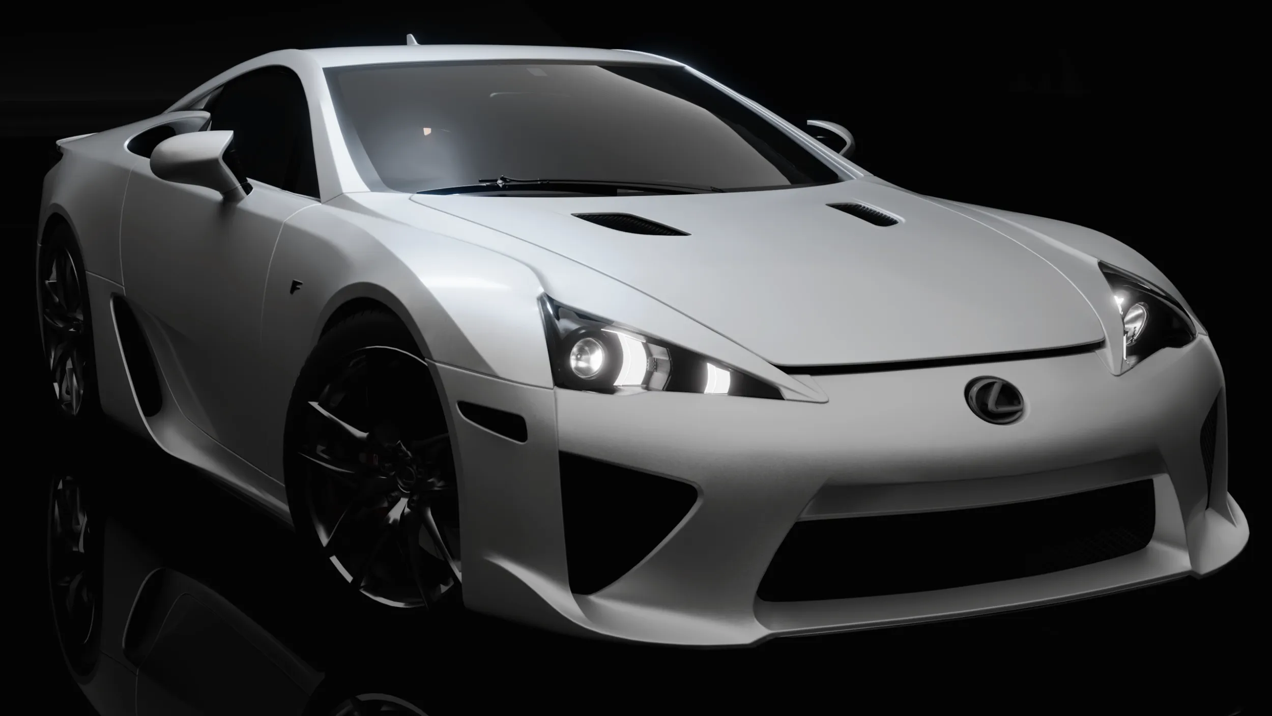 Lexus LFA 3D Model .c4d .max .obj .3ds .fbx .stl .blend 