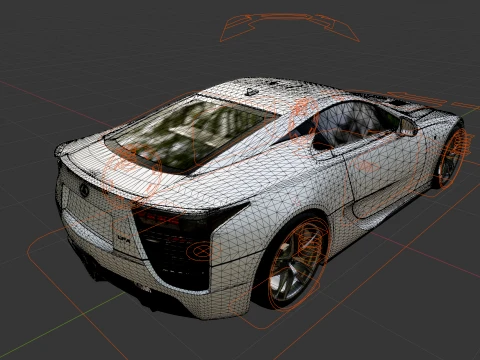 Lexus LFA 3D Model