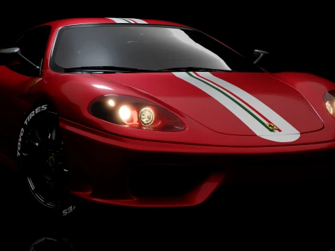 Ferrari 360 Challenge Stradale 3D Model