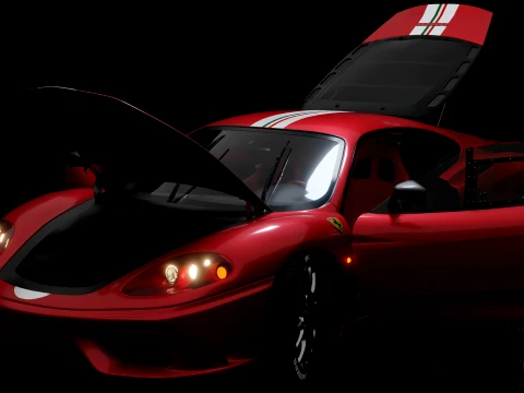 Ferrari 360 Challenge Stradale 3D Model