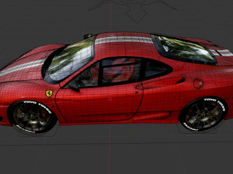 Ferrari 360 Challenge Stradale 3D Model