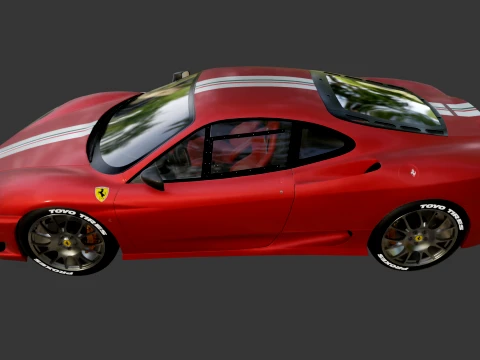 Ferrari 360 Challenge Stradale 3D Model