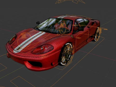 Ferrari 360 Challenge Stradale 3D Model