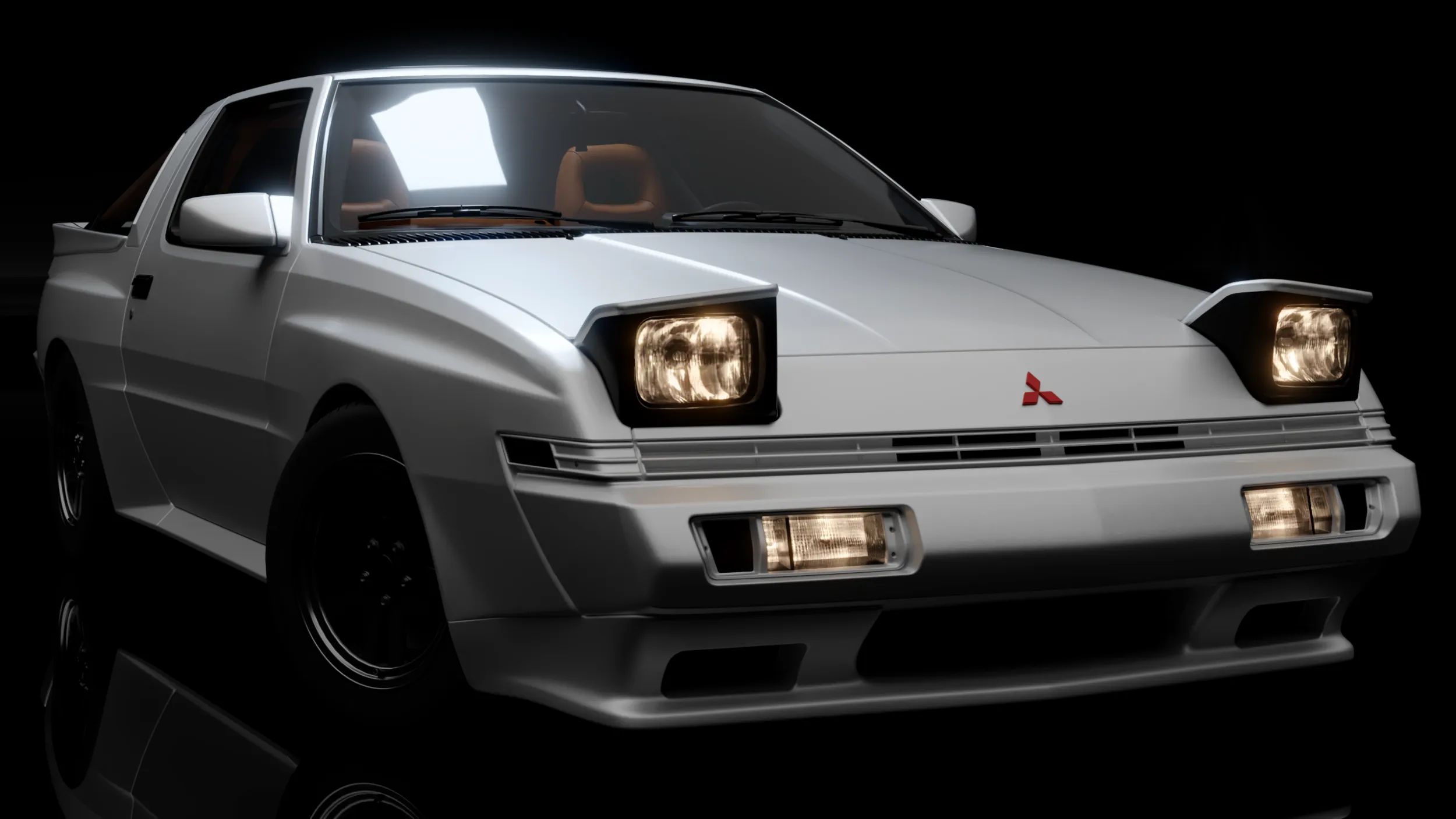 MitsubishiStarionESI-R 3D Modell .c4d .max .obj .3ds .fbx .stl .blend