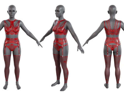 Diamond Lingerie Modello 3D