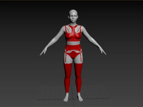 Diamond Lingerie 3D Model