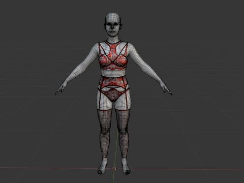 Diamond Lingerie 3D Model