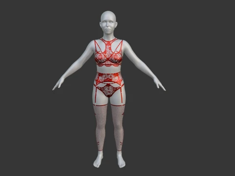 Diamond Lingerie 3D Model