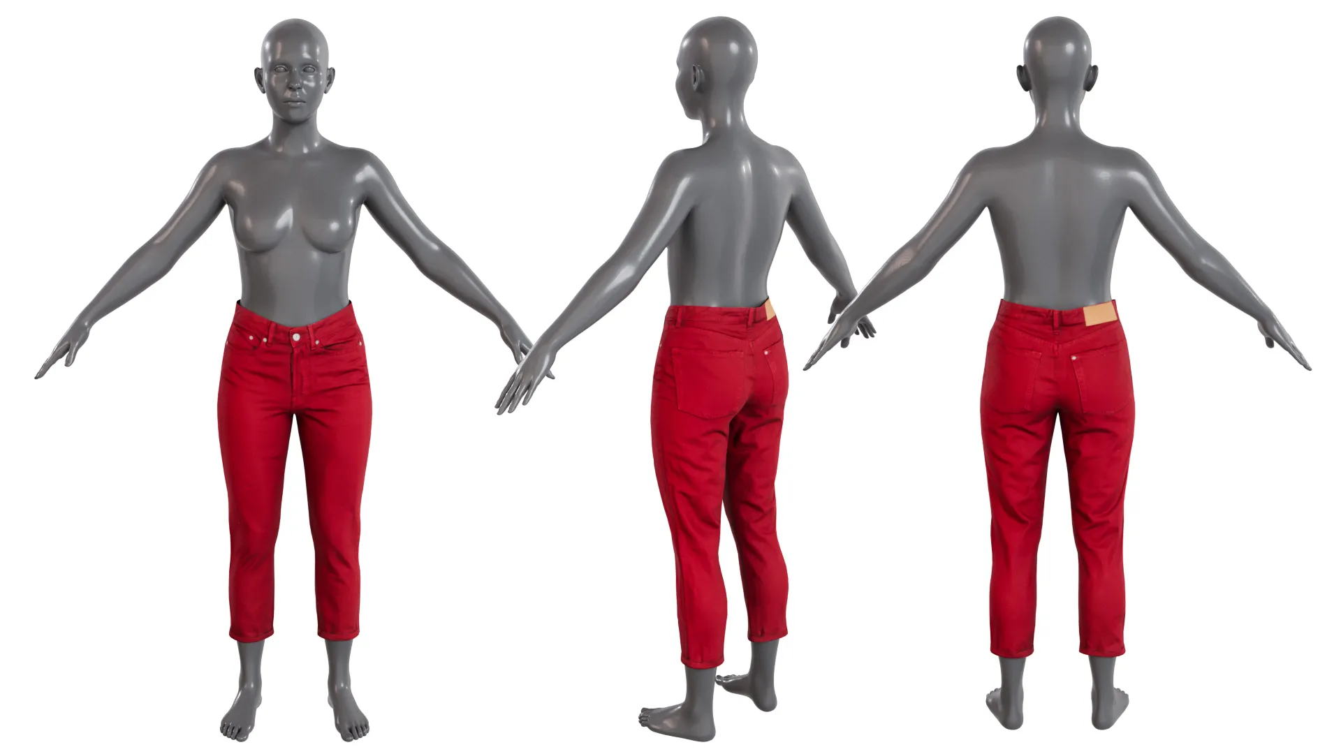 Jeans 3D Model .c4d .max .obj .3ds .fbx .stl .blend 
