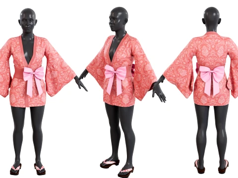 Mini Kimono 3D Модель