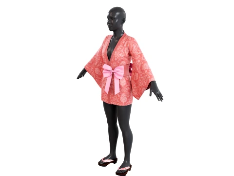 Mini Kimono 3D Модель