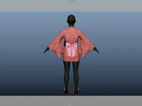 Mini Kimono 3D Модель