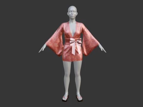 Mini Kimono 3D Модель