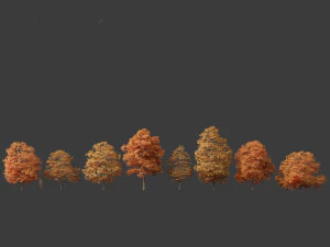 Aesculus hippocastanum - ippocastano 09 Modello 3D