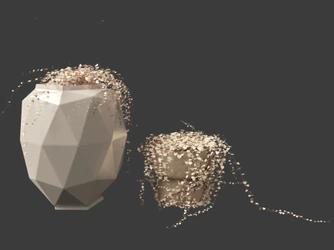 Ceropegia woodii - sweetheart vine 3D Model