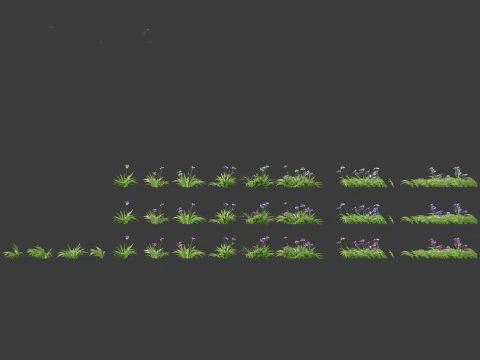 Iris tectorum - Roof iris 3D Model
