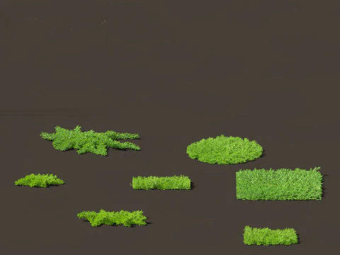 Pacote 50 de plantas de jardim da Am&eacute;rica do Norte Modelo 3D