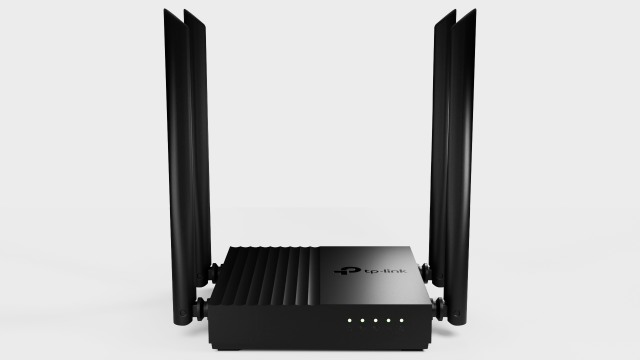 Smart Router TP-LINK Archer A64 WiFi Ethernet 3Dモデル .c4d .max .obj .3ds .fbx .stl .blend 